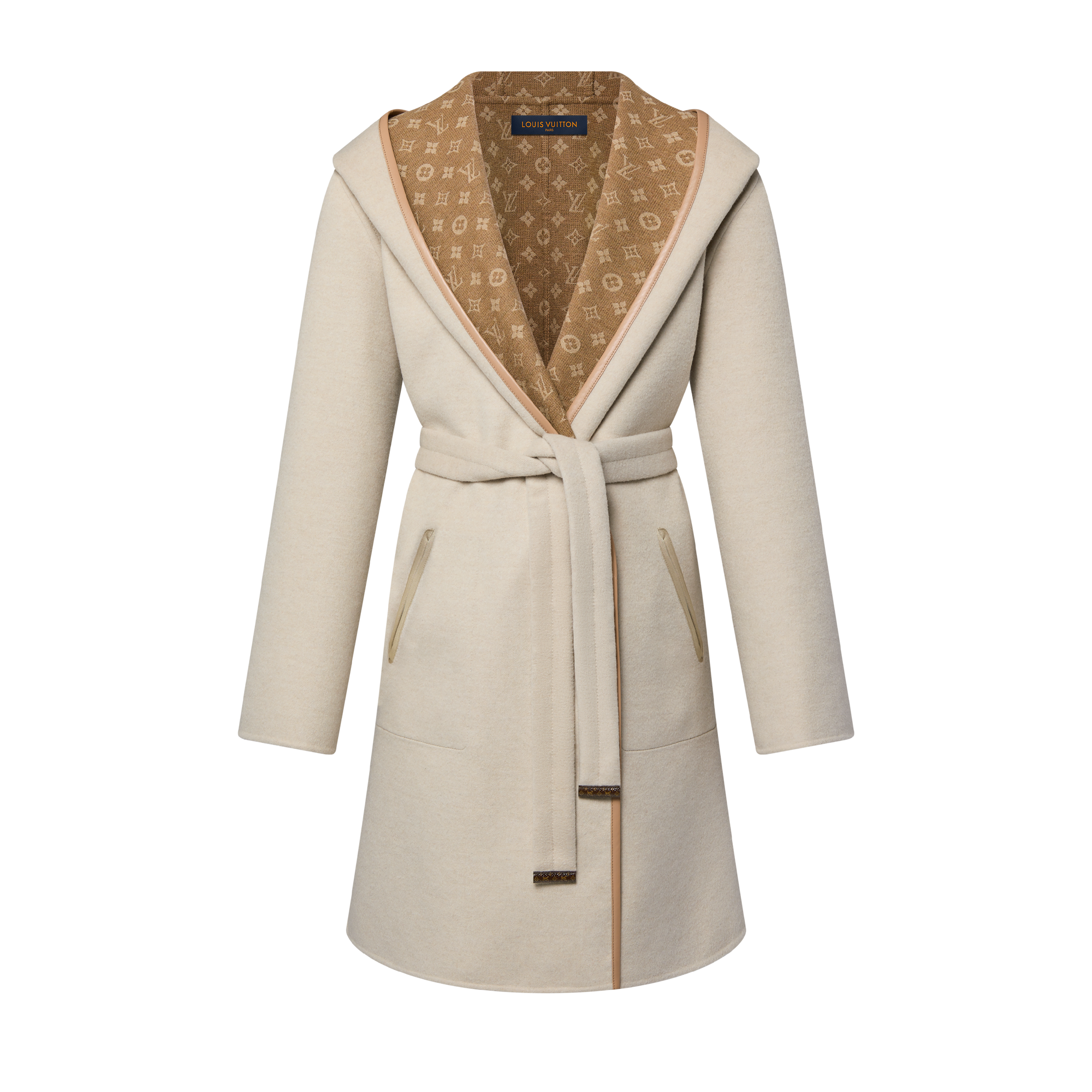 Reversible Signature Hooded Wrap Coat - Ready-to-Wear | LOUIS VUITTON